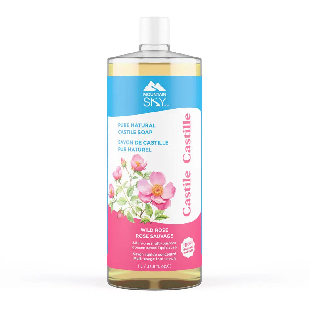 Wild Rose Liquid Castile Soap Mountain Sky