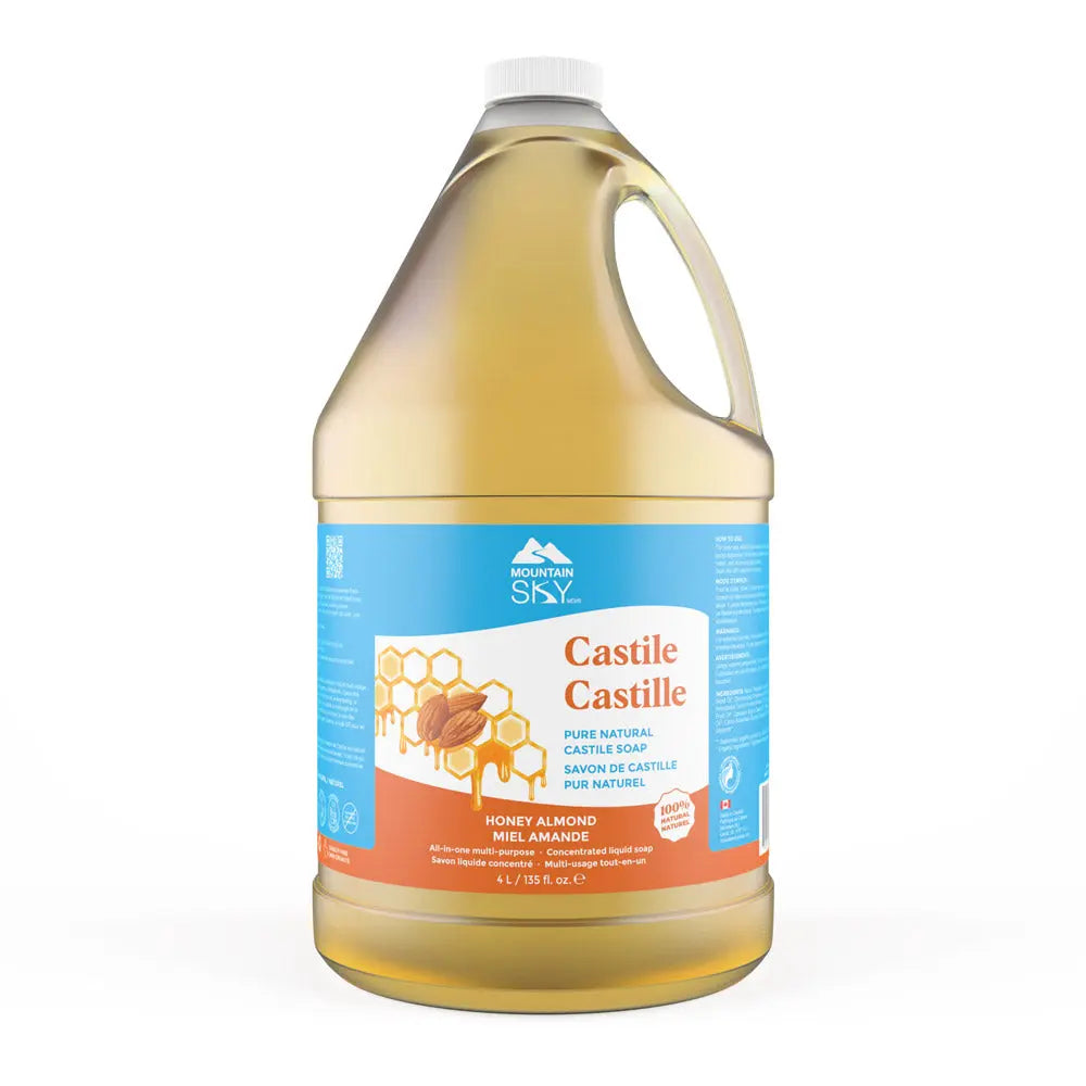 Honey Almond Liquid Castile Soap Mountain Sky