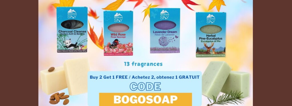 Buy 2 soaps get 1 free Fall